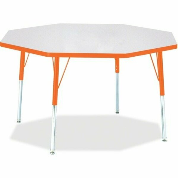 Jonti-Craft TABLE, OCTAGON, 48X48, GY/OE JNT6428JCA114